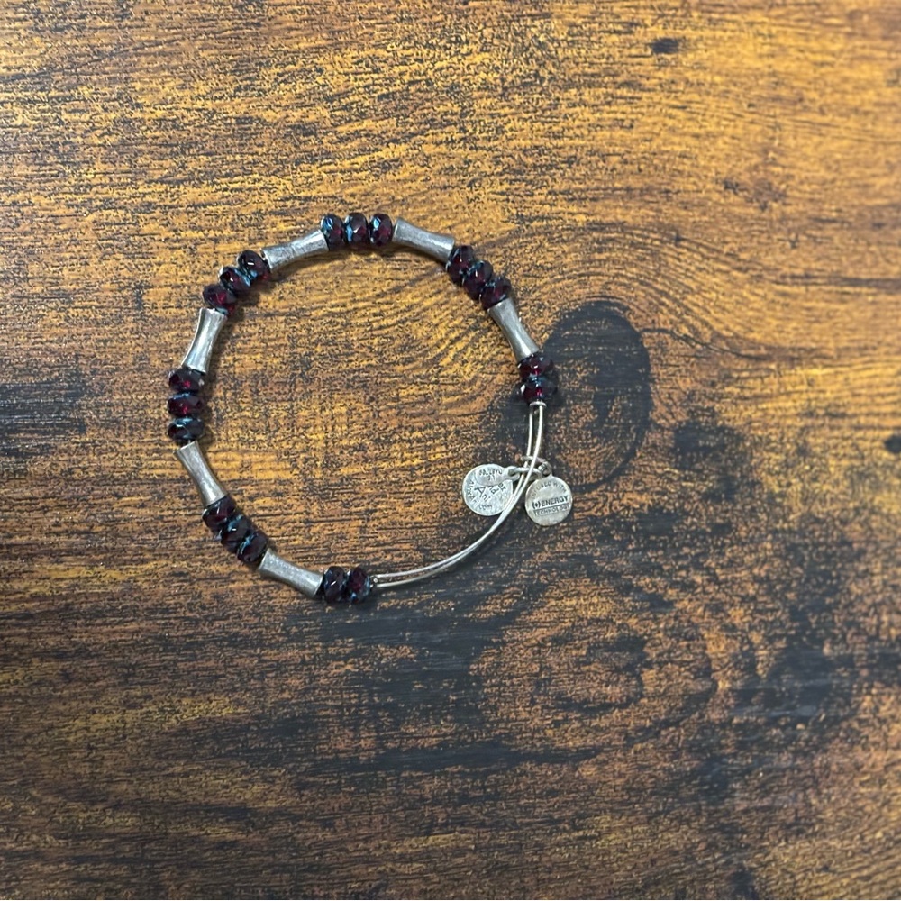 Alex and Ani Equinox Garnet Bracelet